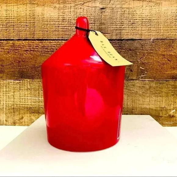 NWT Rae Dunn Red LOVE Birdhouse - Picture 2 of 5